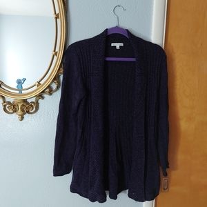 Notations Purple Cardigan Sweater size small - medium
